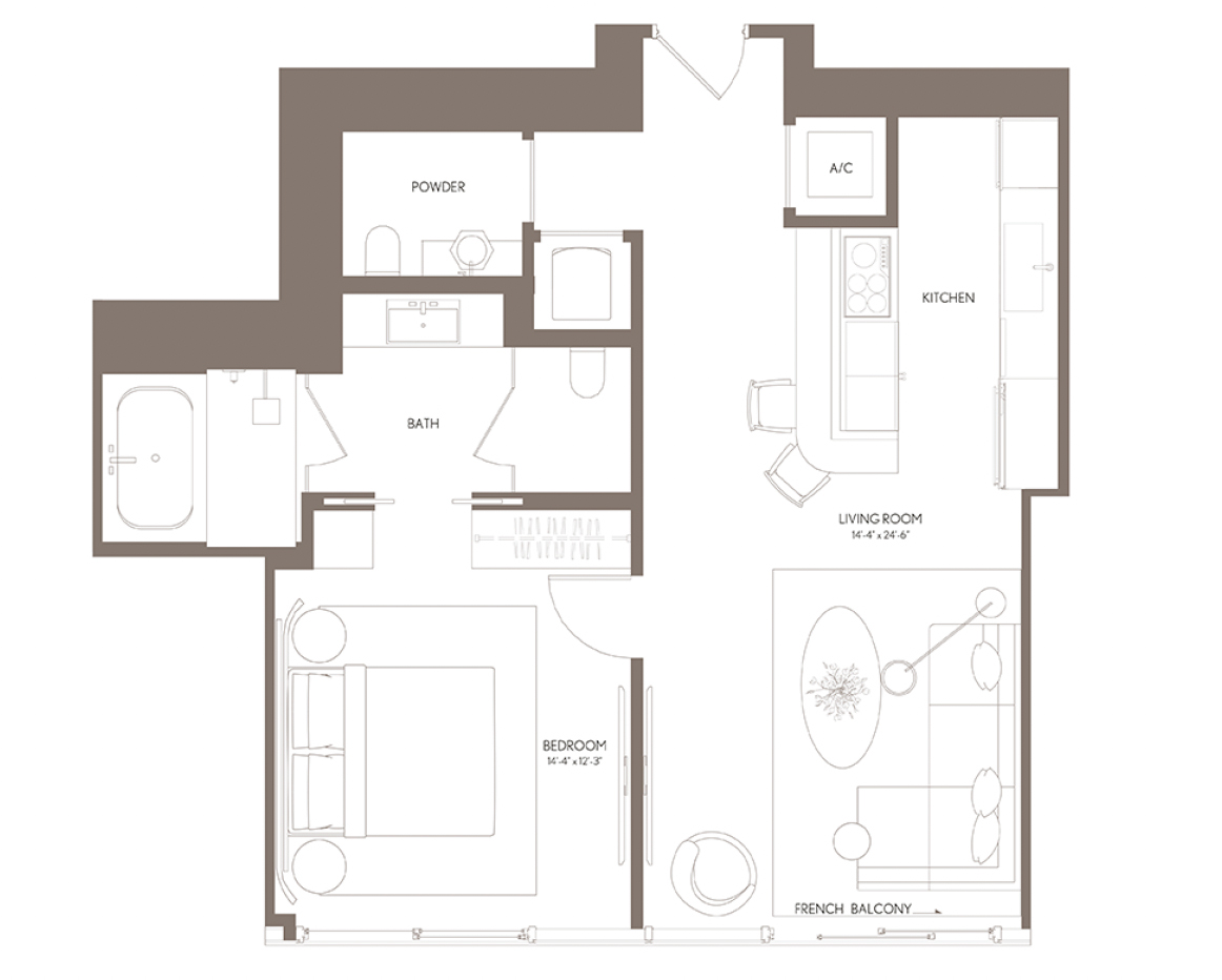 waldorf astoria 1 bedroom floor plan