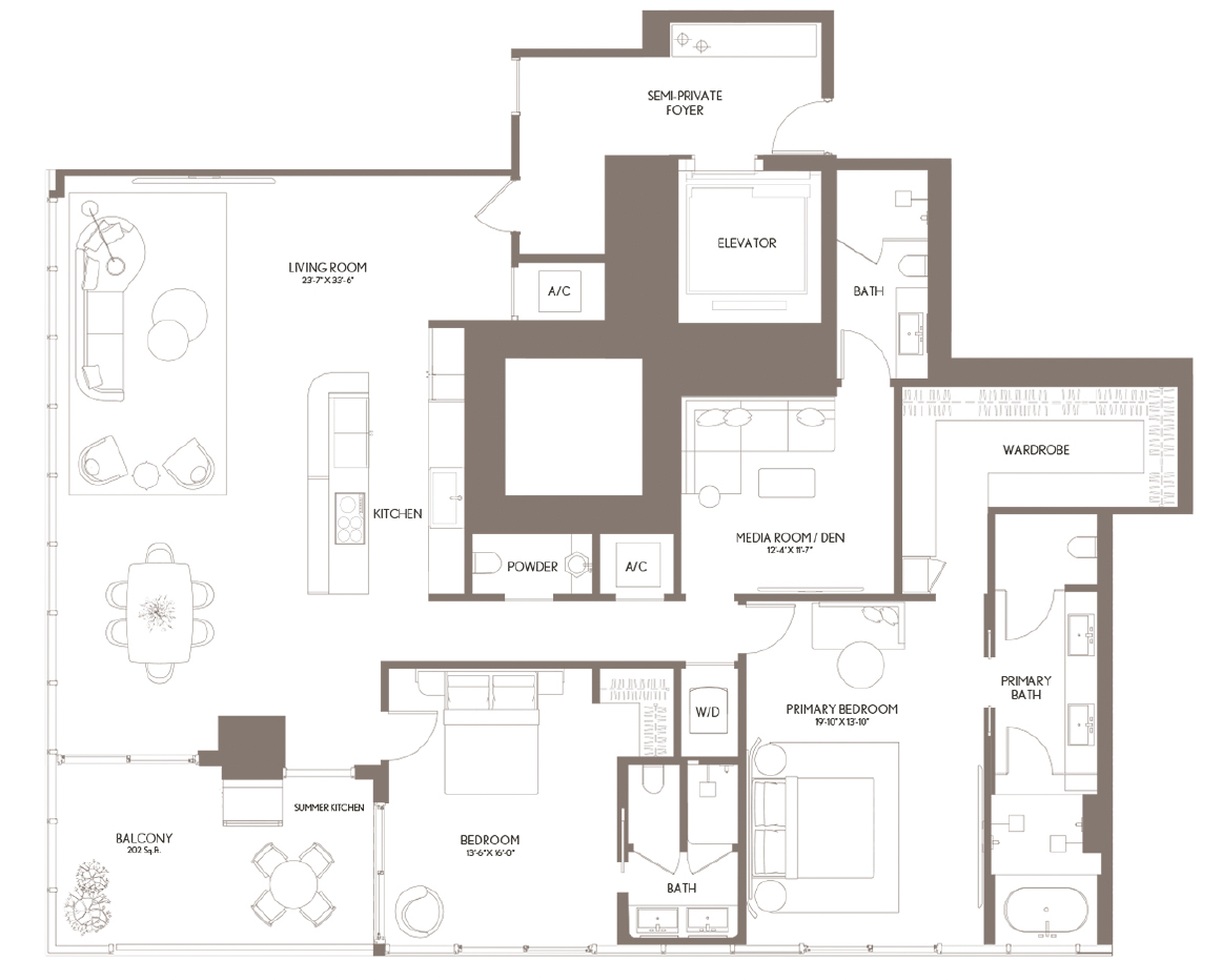 waldorf astoria 2 bedroom floor plan
